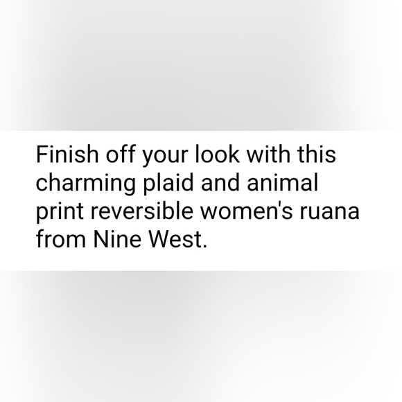 REVERSIBLE Poncho O/S fits most - Picture 6 of 8